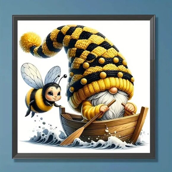 Bee Gnome Diamond Painting Kit # 517 - Picture 2 of 3